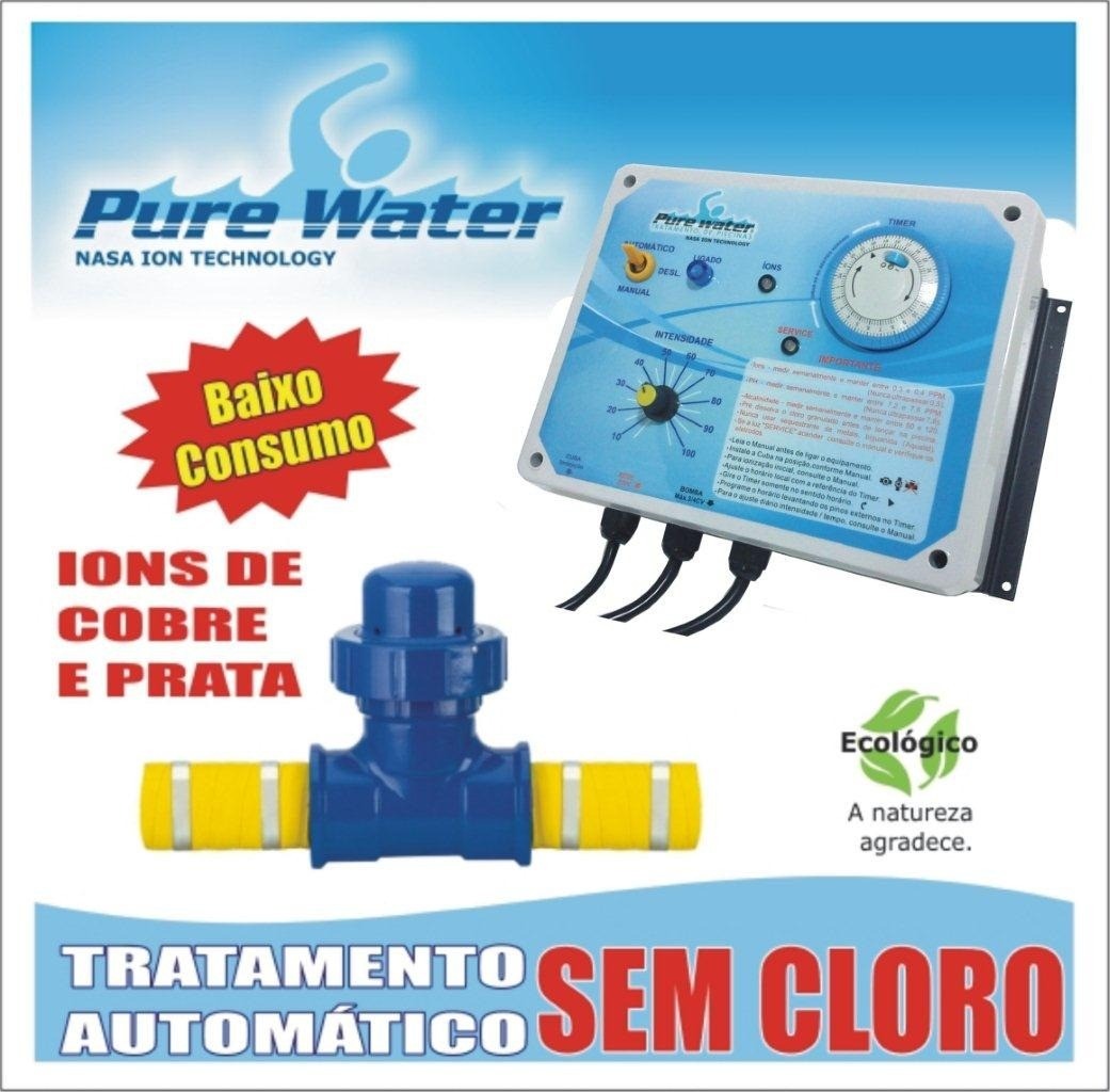 Ionizador PW55 Pure Water - Piscinas até 55.000 L-621 Ionizador PW55 Pure Water - Piscinas até 55.000 L-621
