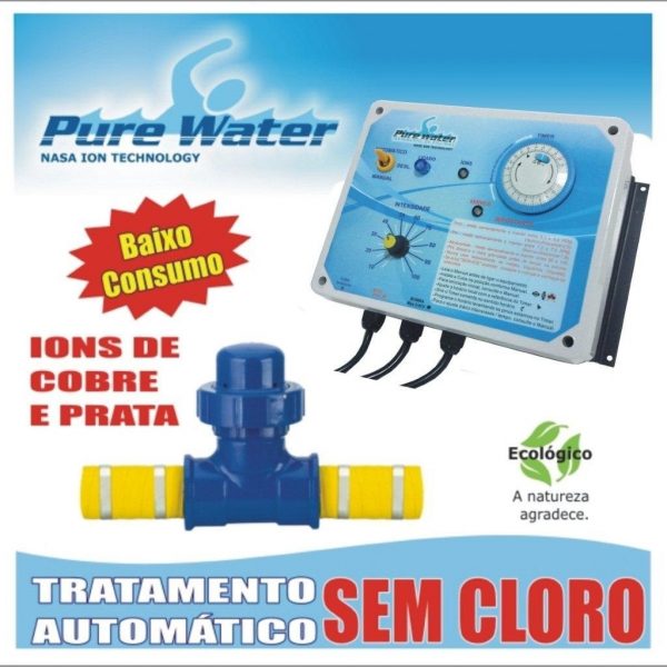 Ionizador PW25 Pure Water - Piscinas até 25.000 L-625