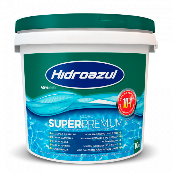 Cloro Super Premium 10 kg Hidroazul-0